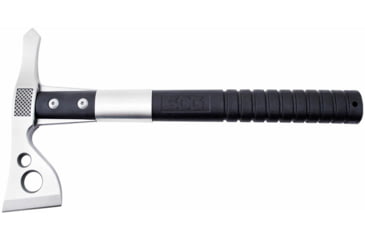 Image of SOG Specialty Knives &amp; Tools FastHawk Tactical Tomahawk Axe, 2in, 420 Stainless Blade, Black, Glass-Reinforced Nylon Handle, Polished Blade Finish, Silver, SOG-F06PN-CP