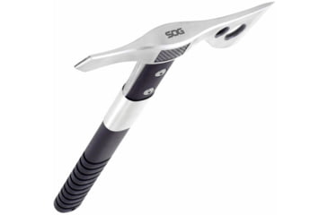 Image of SOG Specialty Knives &amp; Tools FastHawk Tactical Tomahawk Axe, 2in, 420 Stainless Blade, Black, Glass-Reinforced Nylon Handle, Polished Blade Finish, Silver, SOG-F06PN-CP