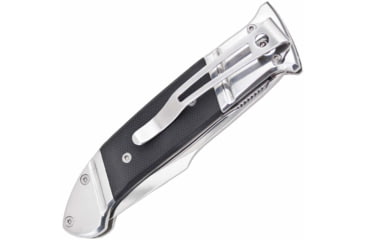 Image of SOG Specialty Knives &amp; Tools Fielder Folding Knife, 3.3in, 7Cr17MoV Blade, Clip Point, Black, G10 Handle, Silver, SOG-FF38-CP