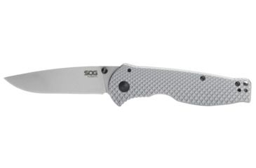 Image of SOG Specialty Knives &amp; Tools Flash FL 3.4in Folding Knife, Stainless Steel, Silver 14-18-01-57