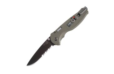 Image of SOG Specialty Knives &amp; Tools Flash I Knive, 2.5in Aus 8 Steel Blade, Hard Anodized Aluminum Handle, Hardcased Black Tini Finish, STGFSA-97
