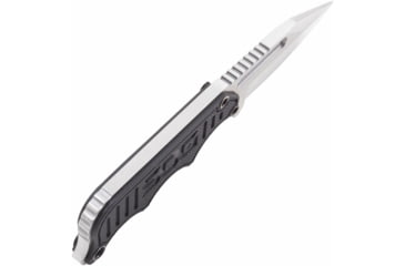 Image of SOG Specialty Knives &amp; Tools Instinct Mini Fixed Blade Knife, 1.9in, 5Cr15MoV Blade, Clip Point, Black, Silver, Stainless Steel and G10 Handle, Silver, SOG-NB1002-CP