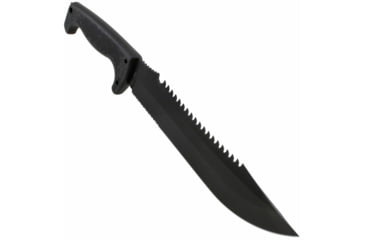 Image of SOG Specialty Knives &amp; Tools Jungle Primitive Folding Knife, 9.5in, 8Cr13MoV Blade, Clip Point, Black, Kraton Handle, Black, SOG-F03TN-CP