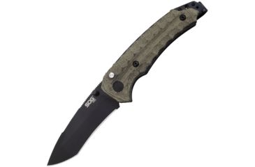 Image of SOG Specialty Knives &amp; Tools Kiku Assisted Folding Knife, Black, KU-3004