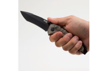 Image of SOG Specialty Knives &amp; Tools Kiku Assisted Folding Knife, Black, KU-3004