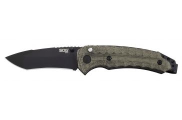 Image of SOG Specialty Knives &amp; Tools Kiku Assisted VG10 Folding Knife, Black, KU-3002