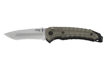 Image of SOG Specialty Knives &amp; Tools Kiku Assisted VG10 Folding Knife, Satin, KU-3001