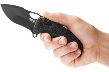 Image of SOG Specialty Knives &amp; Tools Kiku XR Folding Knife, Black, 12-27-02-57