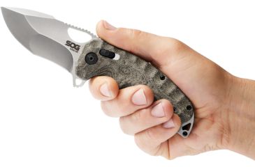 Image of SOG Specialty Knives &amp; Tools Kiku XR Satin Folding Knife, Silver, 12-27-01-57
