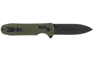 Image of SOG Specialty Knives &amp; Tools Pentagon XR Automatic Folding Knife, 3.63in, CTS-XHP Stainless, Spear Point Blade, Black Oxide, OD Green G10 Handle, 12-61-02-57