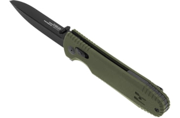 Image of SOG Specialty Knives &amp; Tools Pentagon XR Automatic Folding Knife, 3.63in, CTS-XHP Stainless, Spear Point Blade, Black Oxide, OD Green G10 Handle, 12-61-02-57