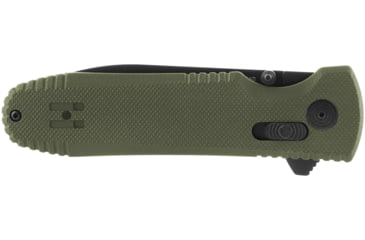 Image of SOG Specialty Knives &amp; Tools Pentagon XR Automatic Folding Knife, 3.63in, CTS-XHP Stainless, Spear Point Blade, Black Oxide, OD Green G10 Handle, 12-61-02-57