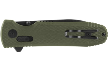 Image of SOG Specialty Knives &amp; Tools Pentagon XR Automatic Folding Knife, 3.63in, CTS-XHP Stainless, Spear Point Blade, Black Oxide, OD Green G10 Handle, 12-61-02-57