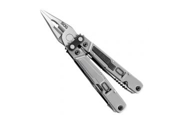 Image of SOG Specialty Knives &amp; Tools PowerGrab Fabric Sheath Multi-Tool, w/ Hex Bit Kit, Satin, PM1001N-CP