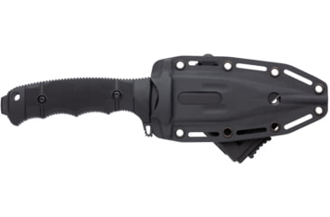 Image of SOG Specialty Knives &amp; Tools SEAL FX Tanto Fixed Blade Knife, 4.3in, CPM S35VN Blade, Tanto, Black, 30% GRN Handle, SOG-17-21-02-57