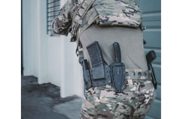 Image of SOG Specialty Knives &amp; Tools SEAL FX Tanto Fixed Blade Knife, 4.3in, CPM S35VN Blade, Tanto, Black, 30% GRN Handle, SOG-17-21-02-57