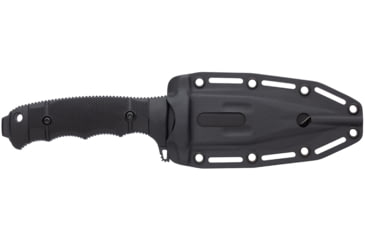 Image of SOG Specialty Knives &amp; Tools SEAL FX Tanto Fixed Blade Knife, 4.3in, CPM S35VN Blade, Tanto, Black, 30% GRN Handle, SOG-17-21-02-57