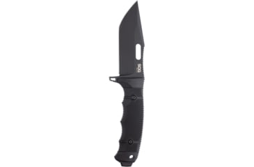 Image of SOG Specialty Knives &amp; Tools SEAL FX Tanto Fixed Blade Knife, 4.3in, CPM S35VN Blade, Tanto, Black, 30% GRN Handle, SOG-17-21-02-57