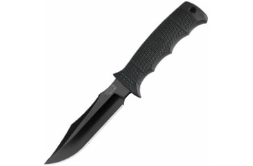Image of SOG Specialty Knives &amp; Tools SEAL Pup Elite Nylon Sheath Fixed Blade Knife, 9.5in, AUS-8 Blade, Clip Point, Black, Glass-Reinforced Nylon Handle, Black/Black, SOG-E37SN-CP