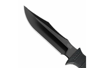 Image of SOG Specialty Knives &amp; Tools SEAL Pup Elite Nylon Sheath Fixed Blade Knife, 9.5in, AUS-8 Blade, Clip Point, Black, Glass-Reinforced Nylon Handle, Black/Black, SOG-E37SN-CP