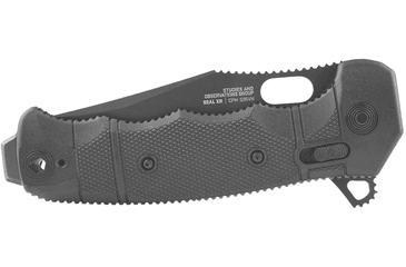Image of SOG Specialty Knives &amp; Tools Seal XR Folding Knife, 3.9in, Partially Serrated Edge, S35VN Steel, Clip Point, Black, GRN Handle, SOG-12-21-05-57