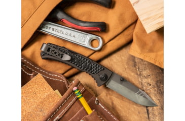 Image of SOG Specialty Knives &amp; Tools Sideswipe Folding Knife, 7Cr15 Blade, Clip Point, Grey Anodized, Aluminum Handle, Silver, SOG-SW1011-CP