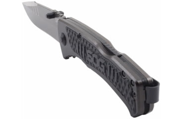 Image of SOG Specialty Knives &amp; Tools Sideswipe Folding Knife, 7Cr15 Blade, Clip Point, Grey Anodized, Aluminum Handle, Silver, SOG-SW1011-CP