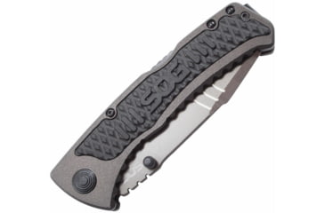 Image of SOG Specialty Knives &amp; Tools Sideswipe Folding Knife, 7Cr15 Blade, Clip Point, Grey Anodized, Aluminum Handle, Silver, SOG-SW1011-CP