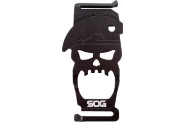 Image of Sog Specialty Knives &amp; Tools Sog Bite Bottle Opener Hadcsed Black Can Attach To Straps