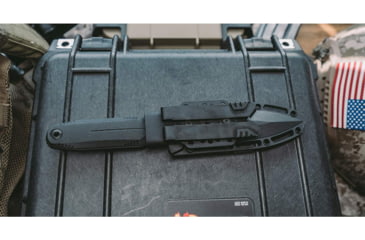 Image of Sog Specialty Knives & Tools Sog Knife Pentagon Fx Blackout 4.77 Dbl Edge Blade Blackout