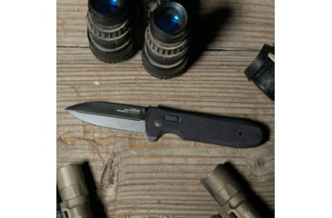 Image of Sog Specialty Knives &amp; Tools Sog Knife Pentagon Xr Blackout 3.6 Spear Point Bld Blackout