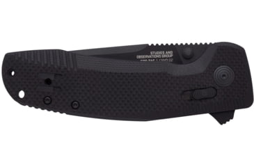 Image of Sog Specialty Knives &amp; Tools Sog Knife Sog-tac Au Black 3.43 Pln Edge Tanto Black