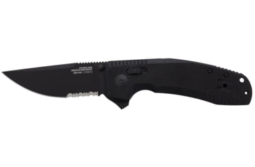 Image of Sog Specialty Knives &amp; Tools Sog Knife Sog-tac Au Black 3.43 Pln Edge Tanto Black