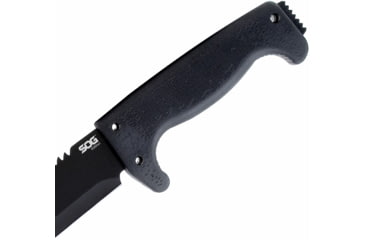 Image of SOG Specialty Knives &amp; Tools SOGFari Machete Fixed Blade Knife, 13in, 3Cr13 Blade, Machete, Black, Kraton Handle, Black/Black, SOG-MC01-N