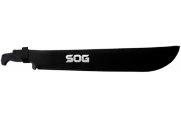 Image of SOG Specialty Knives &amp; Tools SOGFari Machete Fixed Blade Knife, 18in, 3Cr13 Blade, Machete, Black, Kraton Handle, Black/Black, SOG-MC02-N