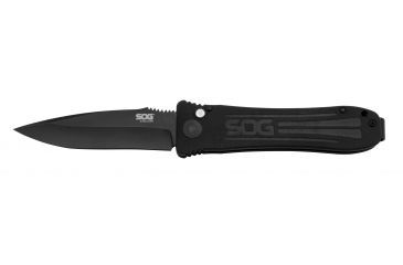 Image of SOG Specialty Knives &amp; Tools Strat Ops Automatic Folding Knife, Black, SO1001-BX
