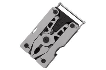Image of SOG Specialty Knives &amp; Tools Sync II Traveler Detachable Multi - Tool with Belt Buckle, 12 Tools, 5.8in, Black, SN1012-CP