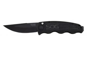 Image of SOG Specialty Knives &amp; Tools Tac Ops Automatic Folding Knife, Black, TO1011-BX