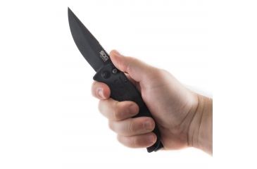 Image of SOG Specialty Knives &amp; Tools Tac Ops Automatic Folding Knife, Black, TO1011-BX