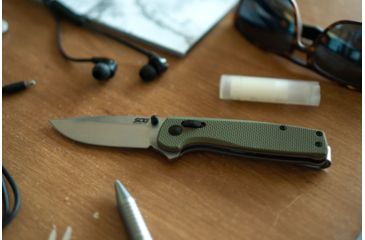 Image of SOG Specialty Knives &amp; Tools Terminus XR Flipper 2.95in Folding Knife, G10, Olive Drab Green, Box, TM1022-BX