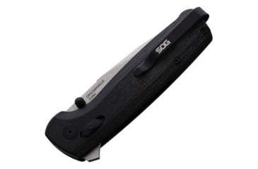 Image of SOG Specialty Knives &amp; Tools Terminus XR-Lock Damascus Folding Knife, 4.25in Closed, 3in Damascus Steel Blade, Black Carbon Fiber/G10 Handle, SOG-TM1042-BX