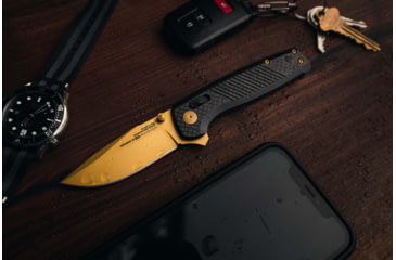 Image of SOG Specialty Knives &amp; Tools Terminus XR LTE, Carbon + Gold, TM1033-BX