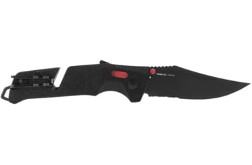 Image of SOG Specialty Knives &amp; Tools Trident At - Black Red - Partially Serrated - 11-12-02-41