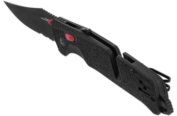 Image of SOG Specialty Knives &amp; Tools Trident At - Black Red - Partially Serrated - 11-12-02-41