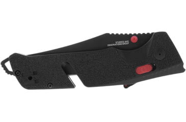 Image of SOG Specialty Knives &amp; Tools Trident At - Black Red - Partially Serrated - 11-12-02-41