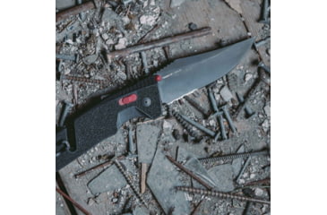 Image of SOG Specialty Knives &amp; Tools Trident At - Black Red - Partially Serrated - 11-12-02-41