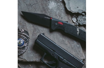 Image of SOG Specialty Knives &amp; Tools Trident At - Black Red - Tanto - 11-12-04-41