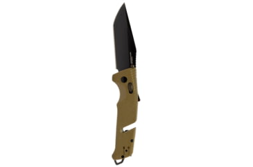 Image of SOG Specialty Knives &amp; Tools Trident AT Folding Knives, 3.7in, CRYO D2, Plain Tanto Blade, FDE GRN Handle, 11-12-12-41
