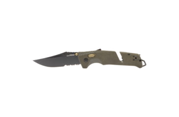 Image of SOG Specialty Knives &amp; Tools Trident At - Olive Drab - Partially Serrated - 11-12-11-41