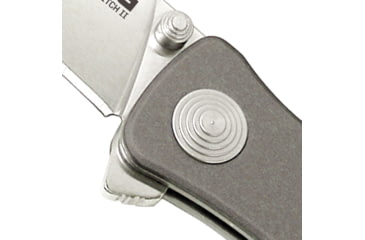 Image of SOG Specialty Knives &amp; Tools Twitch II Folding Knife, 2.65in, AUS-8 Blade, Drop Point, Grey, Anodized Aluminum 6061-T6 Handle, Tan, SOG-TWI8-CP